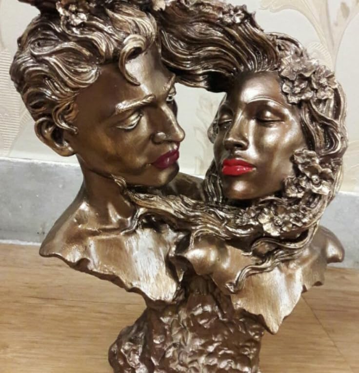 Couple Love Figurine, Romantic Sculpture, Lovers Bust Statue, Valentine’s Day gift, Art Decor Statue, Romantic Gift Idea, Art Decor Statue, Romantic Decor, Love Couple Decor