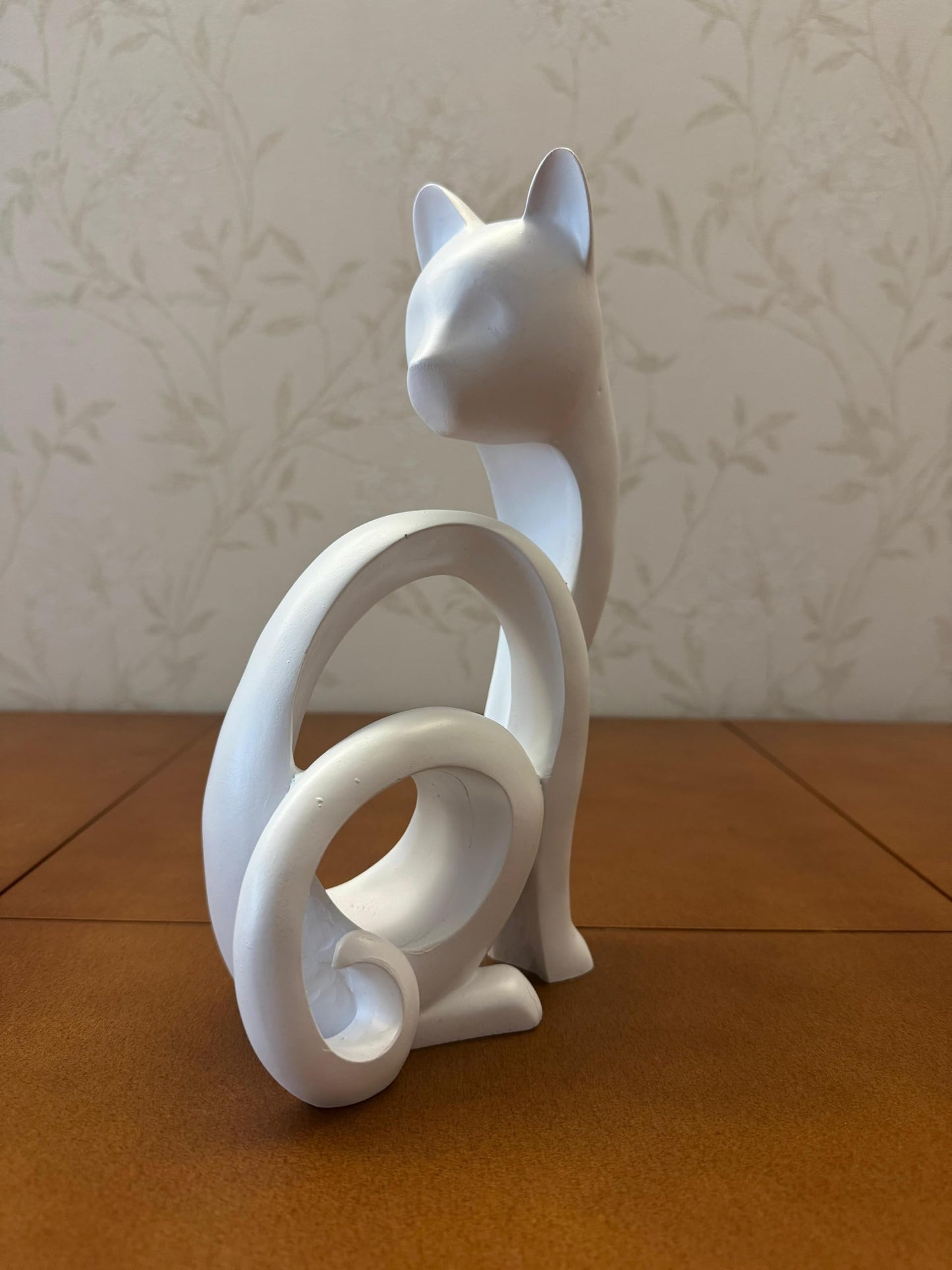 Abstract Cat Sculpture, Minimalist Cat Figurine, Geometric Cat Ornament, Cat Lover Gift, Home Accent, Geometric Cat Statue, Cat Sculpture, Cat Figurine