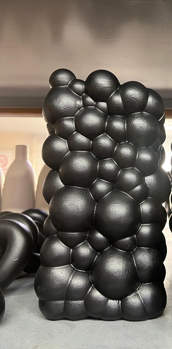Vaso moderno a bolle, vaso con decorazione geometrica, vaso per fiori contemporaneo, vaso decorativo di lusso, vaso artistico fatto a mano, vaso moderno chic, vaso a bolle, vaso a bolle astratto, vaso a bolle fatto a mano