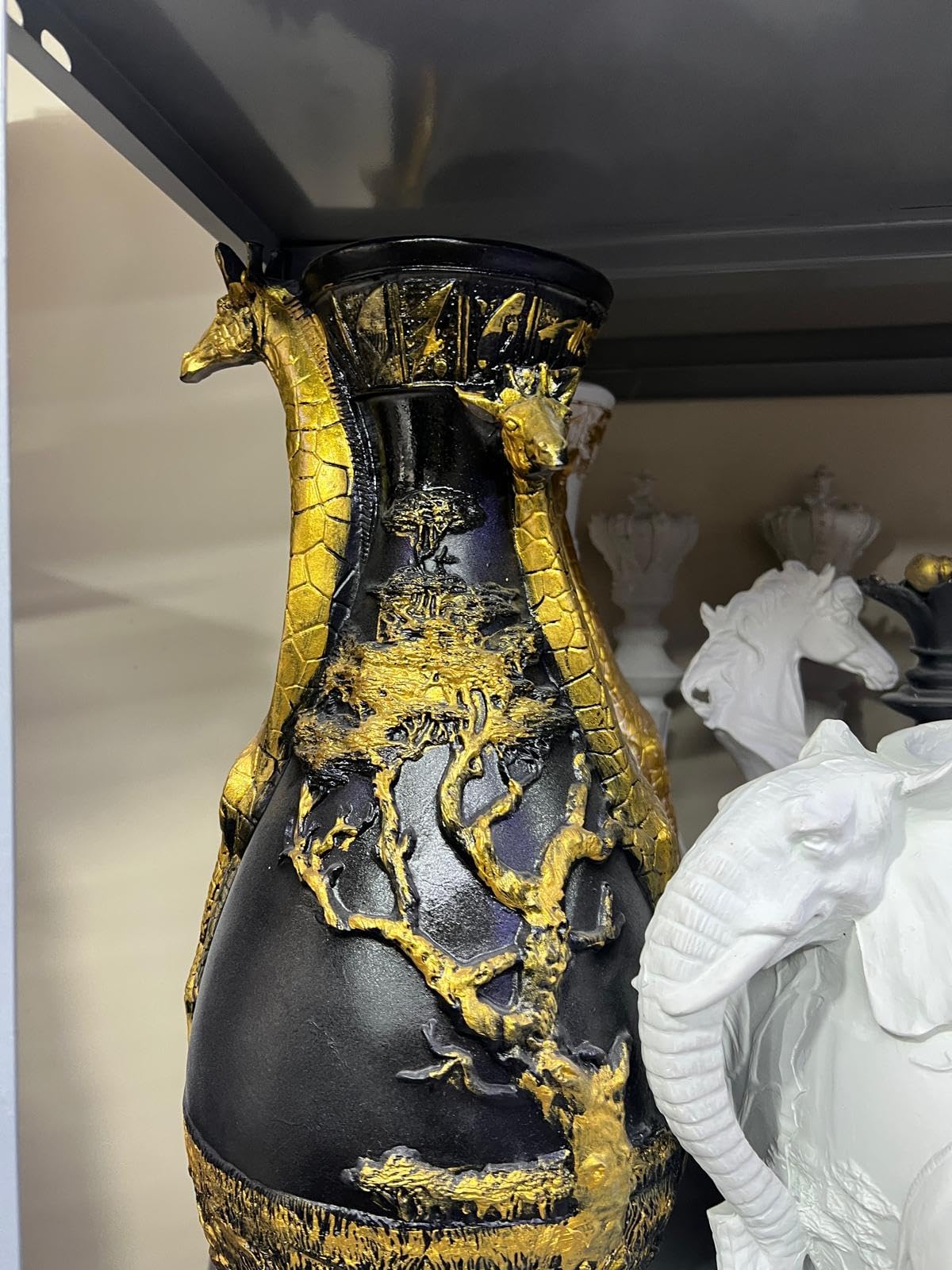 African Giraffe Vase, Handcrafted Animal Vase, Wildlife Decor, Giraffe Lover Gift, Giraffe Vase Decor, Safari Theme Vase, Giraffe Vase, African Giraffe Decor, Giraffe Decor