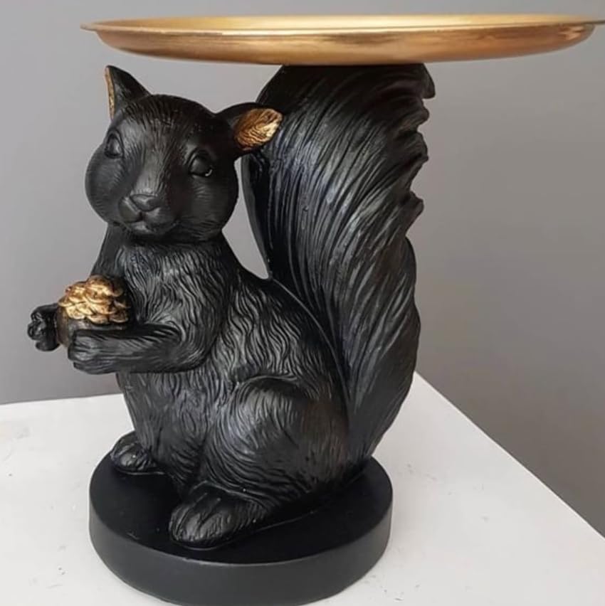 Adorable Squirrel Nut Bowl, Animal Serving Tray, Woodland Home Decor, Squirrel Nut Bowl, Squirrel Tray Decor, Squirrel Sculpture, Squirrel Statue, Squirrel Decor, Squirrel Figurine