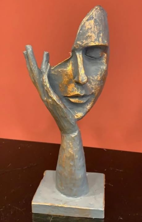 Abstrakte Gesichtsfiguren, Abstrakte Gesichtsskulptur, Hand- und Gesichtsstatue, Geschenk für Kunstliebhaber, Modernes Gesichtsdekor, Moderne Gesichtsskulptur, Moderne Gesichtsstatue, Gesichtsdekor, Gesichtsskulptur