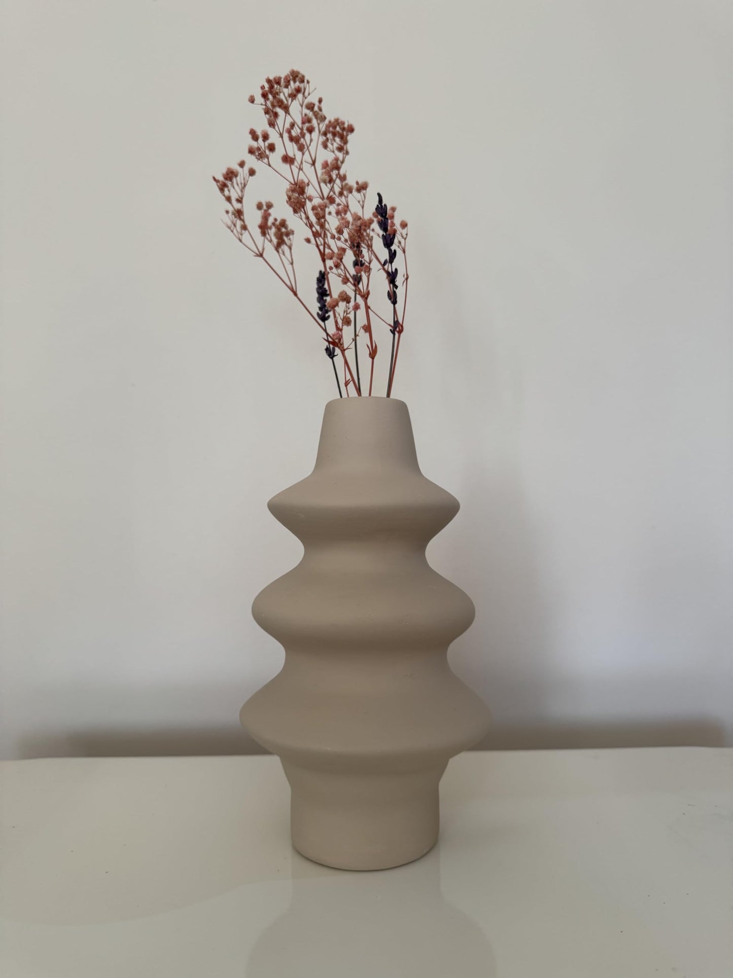 Keramik-Blasenvase, 2er- oder 3er-Set, Nordische Blasenwirbelvase, Blumentopf, Vase für getrocknete Blumen, Nordische Vase, Wellen-Keramikvase, Dekorative Vase, ZicZac-Vase, Blasenvase
