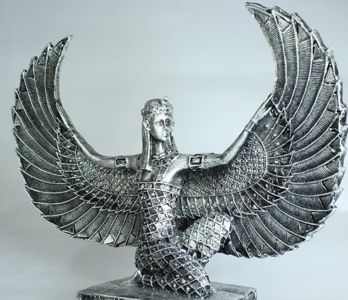 Egyptian Maat Statue with Open Wings, Ancient Egypt Maat Sculpture, Egyptian Winged Maat Figurine, Egyptian Mythology Statue of Maat, Maat Sculpture, Maat Statue, Maat Decor