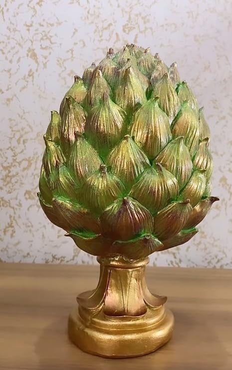 Decorative Artichoke Sculpture, Elegant Artichoke Decor, Polyester Artichoke Sculpture, Artichoke Statue, Polyester Artichoke Statue