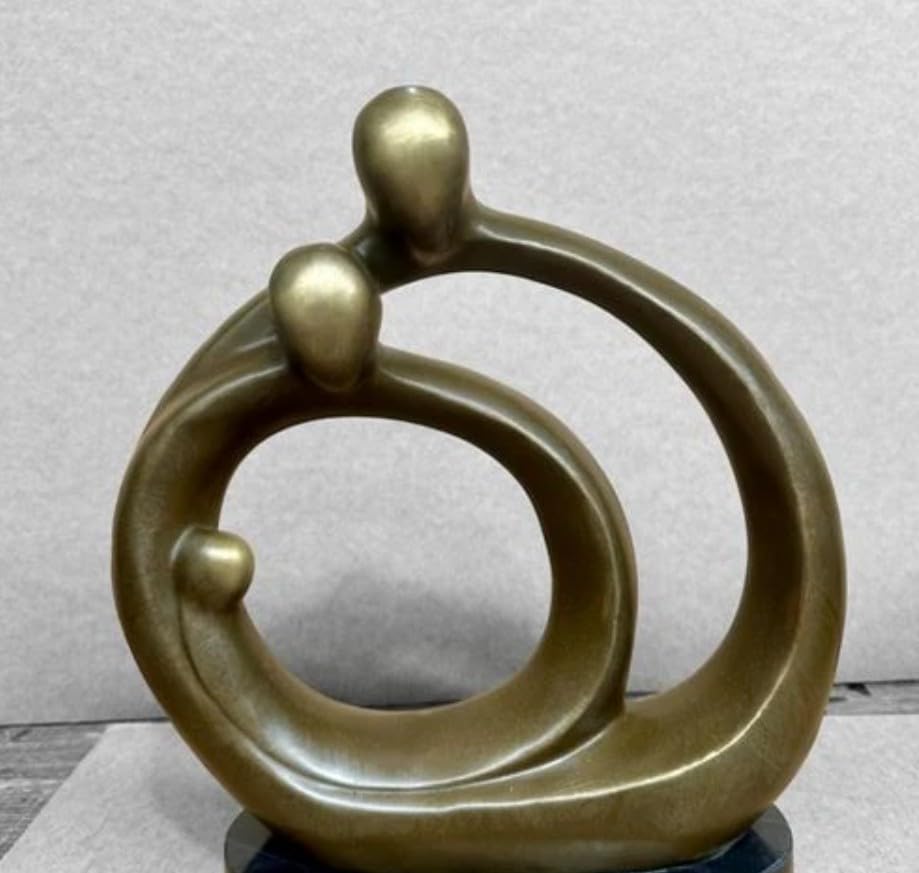 Abstract Family Statue, Modern Abstract Family Statue, Handmade Abstract Family Sculpture, Abstract Family Decor, Family Statue
