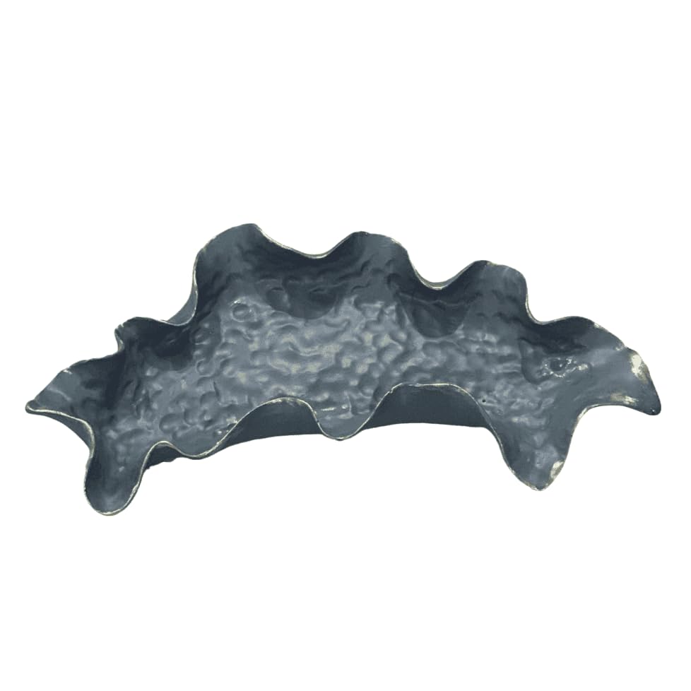 Wavy Edge Decorative Tray Set, Wavy Edge Tray, Modern Decorative Bowl, Unique Centerpiece Tray, Stylish Catch All Tray, Wavy Design Bowl, Modern Art Decor, Wavy Art Decor