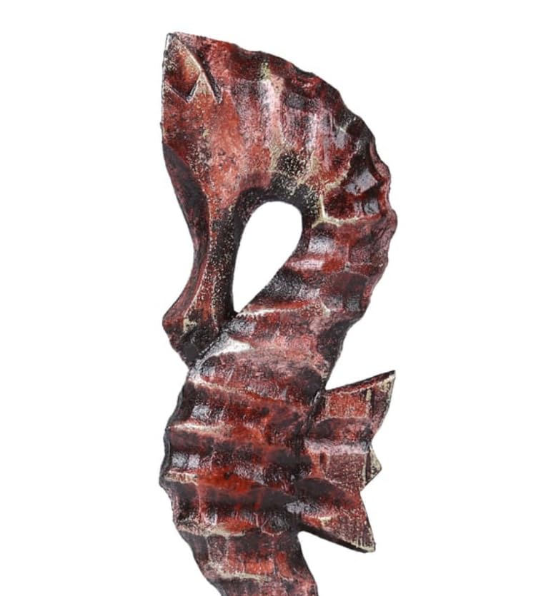 Handcrafted Seahorse Sculpture, Modern Sea Life Figurine, Seahorse Home Decor, Ocean Themed Decor, Seaside Room Decor, Handcrafted Sea Decor