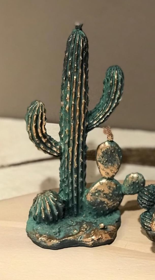Decorative Cactus Statue, Polyester Cactus Decor, Cactus Statue, Cactus Home Decor, Artificial Cactus Art, Cactus Table Decor, Cactus Decor