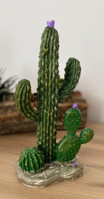 Decorative Cactus Statue, Polyester Cactus Decor, Cactus Statue, Cactus Home Decor, Artificial Cactus Art, Cactus Table Decor, Cactus Decor