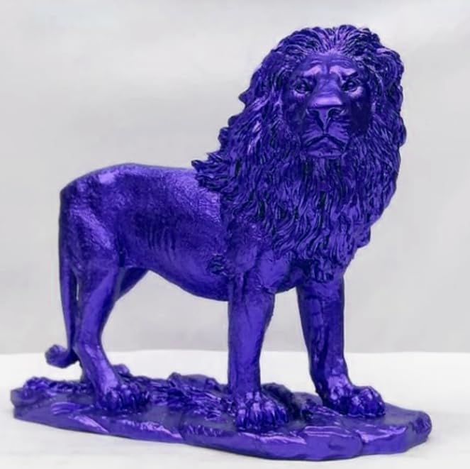 Majestic Lion Statue, Lion Figurine, Handmade Lion Sculpture for Shelf or Desk Display, Lion Statue Decor, Animal Sculpture Gift