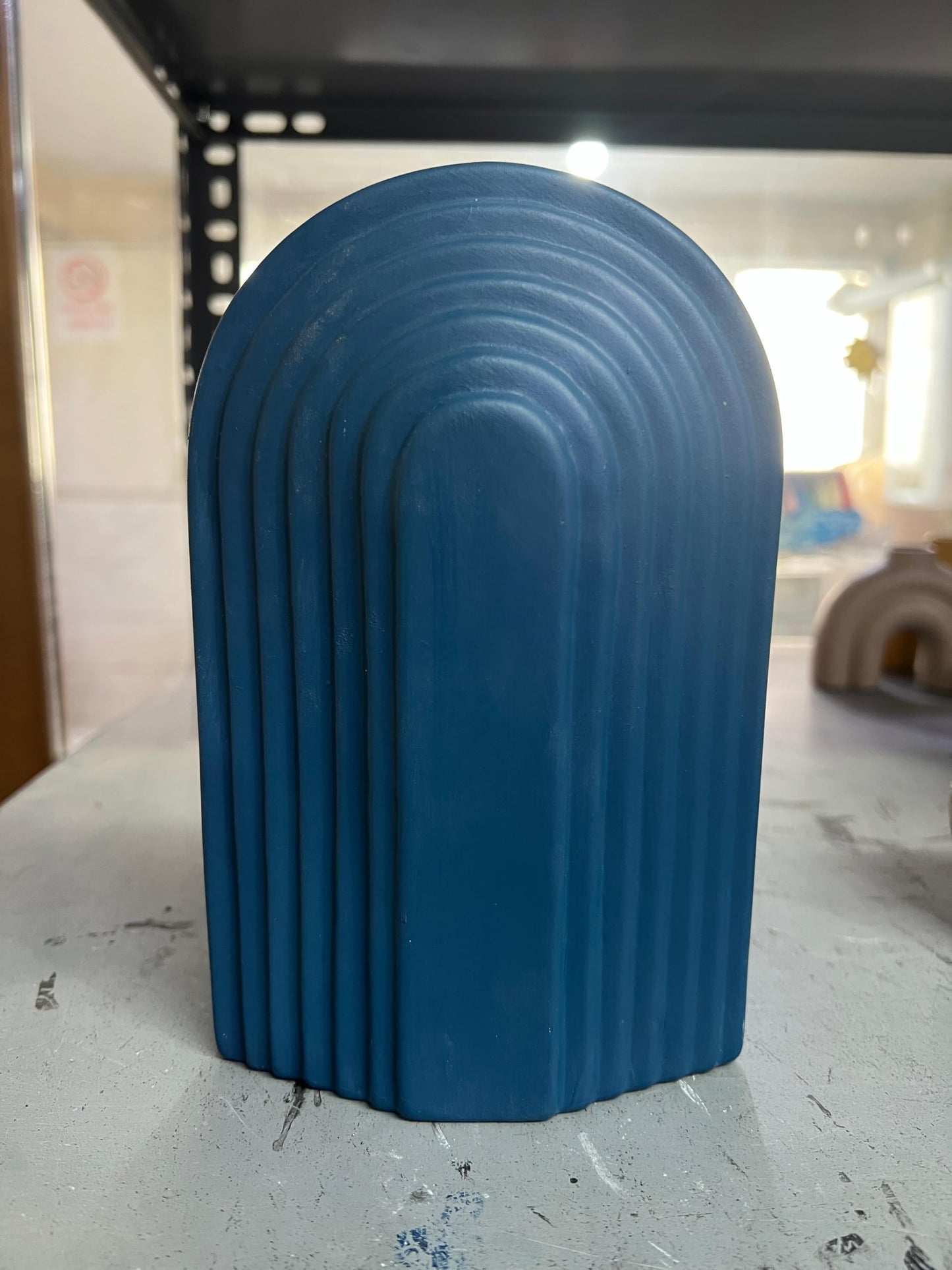 Ceramic Arch Statue, Boho Arch Sculpture, Nordic Style Home Decor, Modern Geometric Decor, Ceramic Bookends, Modern Bookends, Bookshelf Decor, Modern Bookends Gift