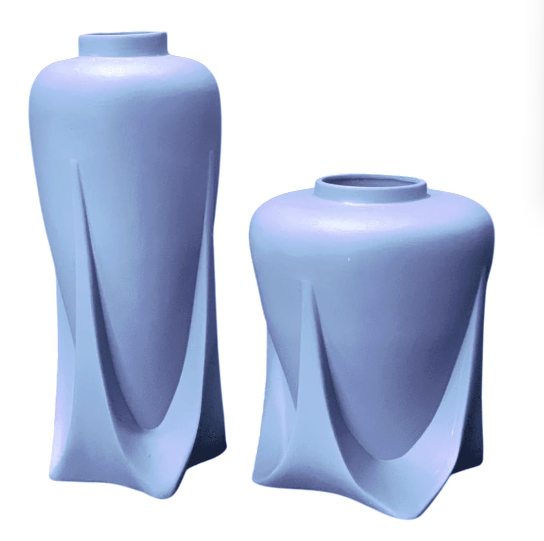 Modern Ceramic Vases Set of 2 or Single Piece, Unique Art Pottery Vase for Table or Shelf Display, Ceramic Modern Vase, Tall Modern Pottery