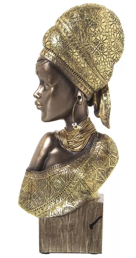 African Woman Bust Sculpture, Traditional African Art Decor, African Woman Sculpture, Ethnic Style Sculpture, Traditional African Decor, African Woman Statue
