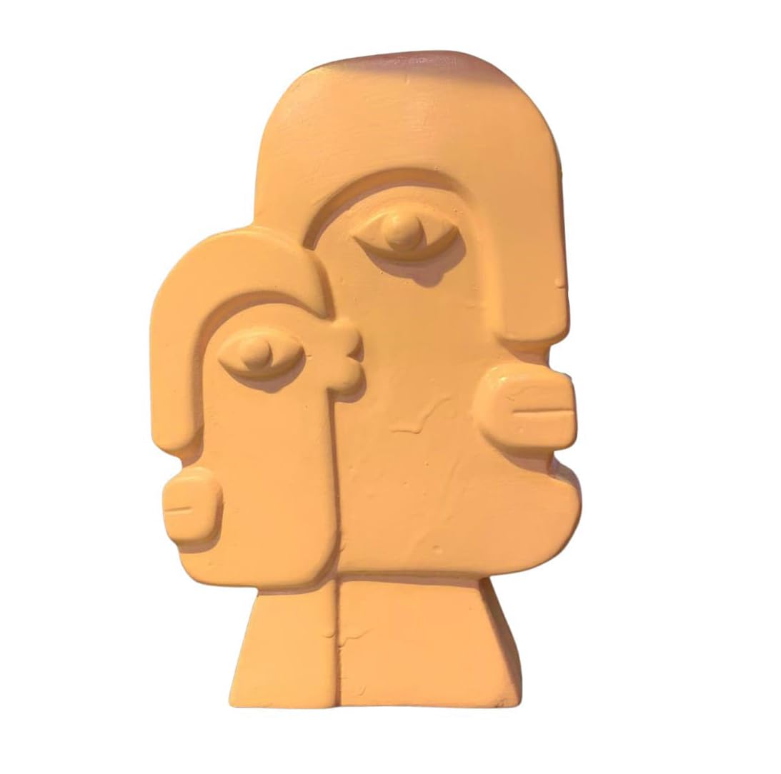 Ceramic Face Art Vase, Flower Face Vase, Abstract Face Sculpture, Nordic Style Vase, Nordic Rustic Decoration, Home Accents, Picasso Vase, Face Vase, Face Art Vase, Abstract Face Vase