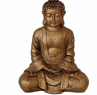 Meditating Buddha Statue, Polyester Buddha Figurine, Small Buddha Sculpture, Buddha Statue in Meditation Pose, Buddha Sculpture