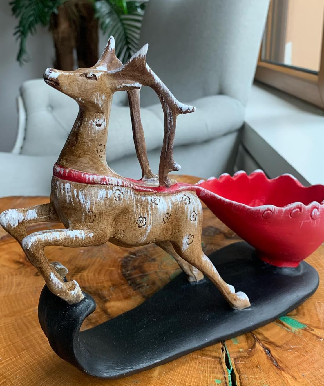 Elegant Deer Wine Rack Sculpture, Decorative Wine Rack with Deer Figure, Stylish Deer Wine Rack Statue, Stylish Animal Bar Decor,