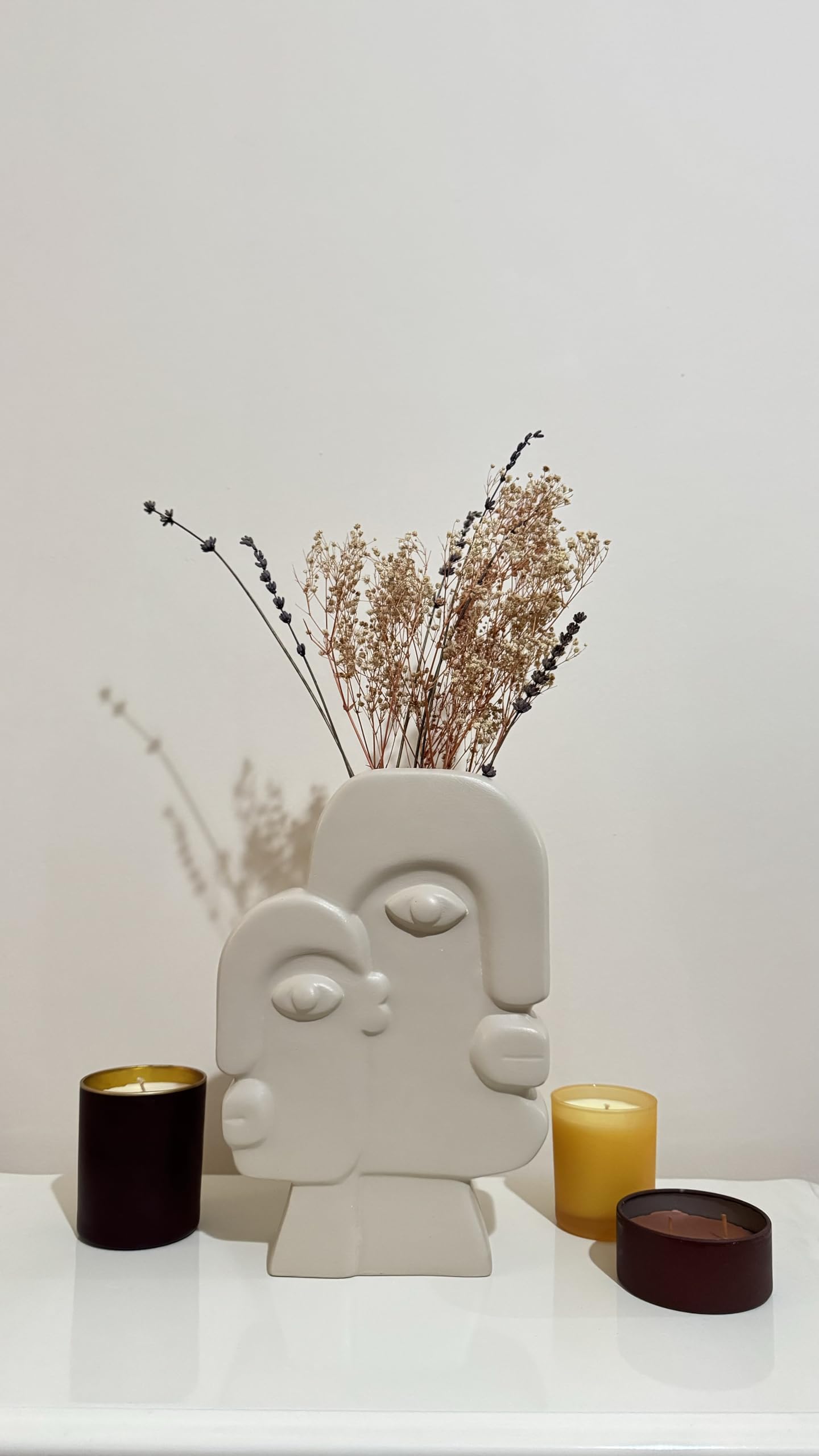 Ceramic Face Art Vase, Flower Face Vase, Abstract Face Sculpture, Nordic Style Vase, Nordic Rustic Decoration, Home Accents, Picasso Vase, Face Vase, Face Art Vase, Abstract Face Vase