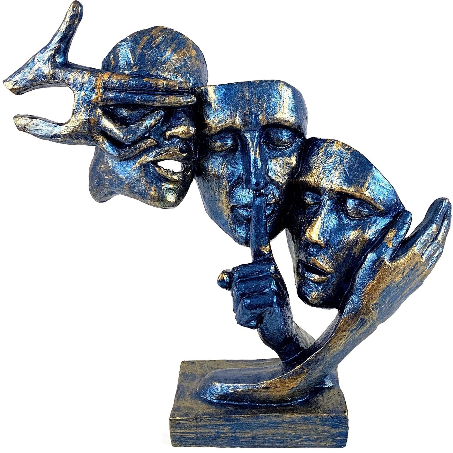 Abstract Three Face Sculpture, Modern Art Decor, Tabletop Statue, Modern Face Sculpture, Face Sculpture, Face Statue, Modern Face Decor, Face Figurine, Modern Face Statue
