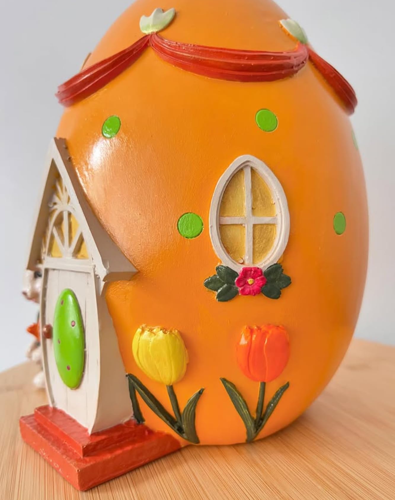 Easter Egg House Decoration, Easter Bunny Figurine, Spring Holiday Decor, Cute Bunny Home Decor, Fairy Garden Easter, Rabbit and Egg Decor, Easter Bunny Decor, Easter Rabbit Decor