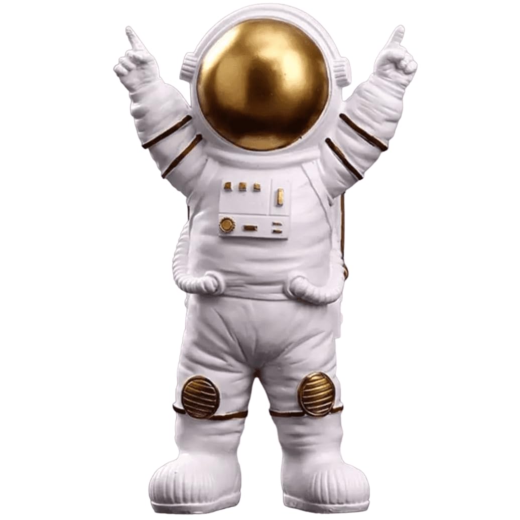 Astronaut Figurine, Space Themed Home Decor, Space Explorer Sculpture, Decorative Helmet Astronaut Statue, Astronaut Sculpture, Astronaut Figurine, Astronaut Decor