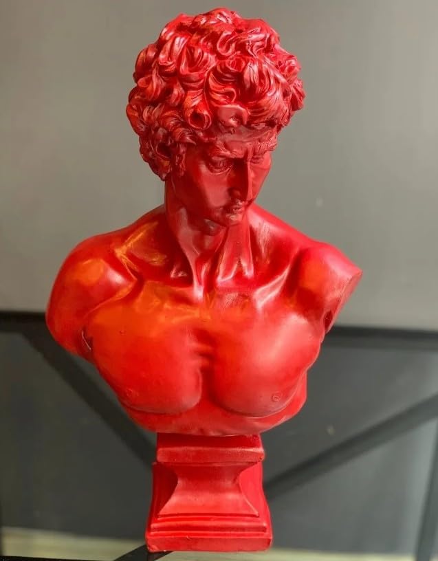 David Bust Decorative Sculpture, Greek Statue Decor, Abstract Classical Bust Statue, Modern Art Sculpture, David Bust, David Sculpture, David Bust Decor, David Decor, David Statue