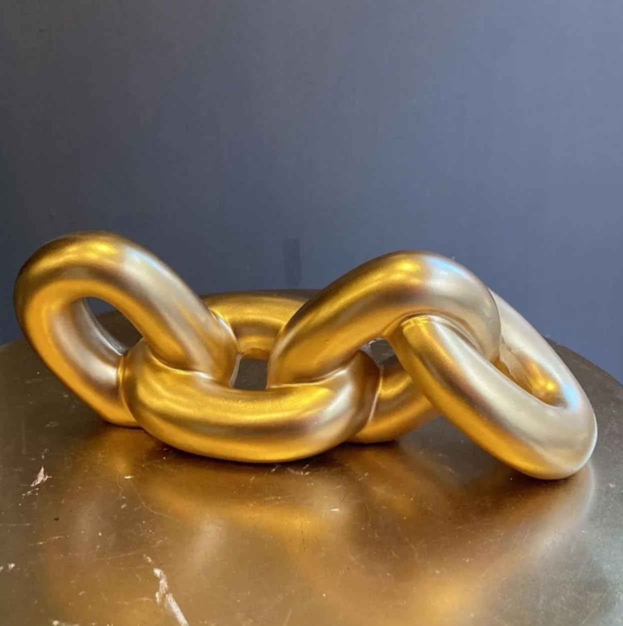Chain Sculpture, Decorative Chain, Modern Chain Decor, Abstract Chain Art, Home Accent Chain, Table Centerpiece Sculpture, Desk Chain Decor, Desk Chain Sculpture