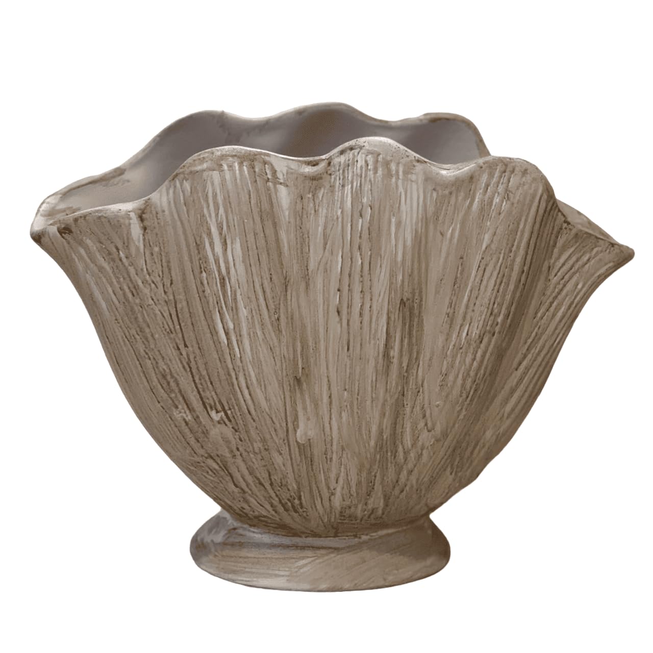 Ceramic Seashell Bowl, Coastal Ceramic Decor, Sleek Decorative Vase, Unique Sculptural Vase, Stylish Flower Vase, Ceramic Seashell Vase, Coastal Ceramic Vase, Coastal Vase, Coral Vase