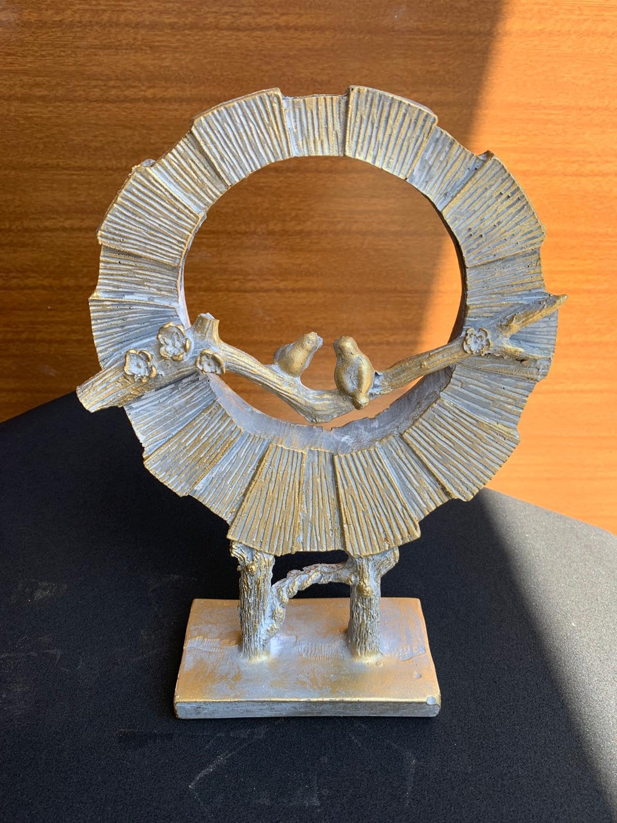 Circular Birds on Branch Sculpture, Round Tree Branch Statue, Tree of Life Sculpture, Abstract Nature Art, Circular Birds Decor, Circular Birds Sculpture, Circular Birds Statue