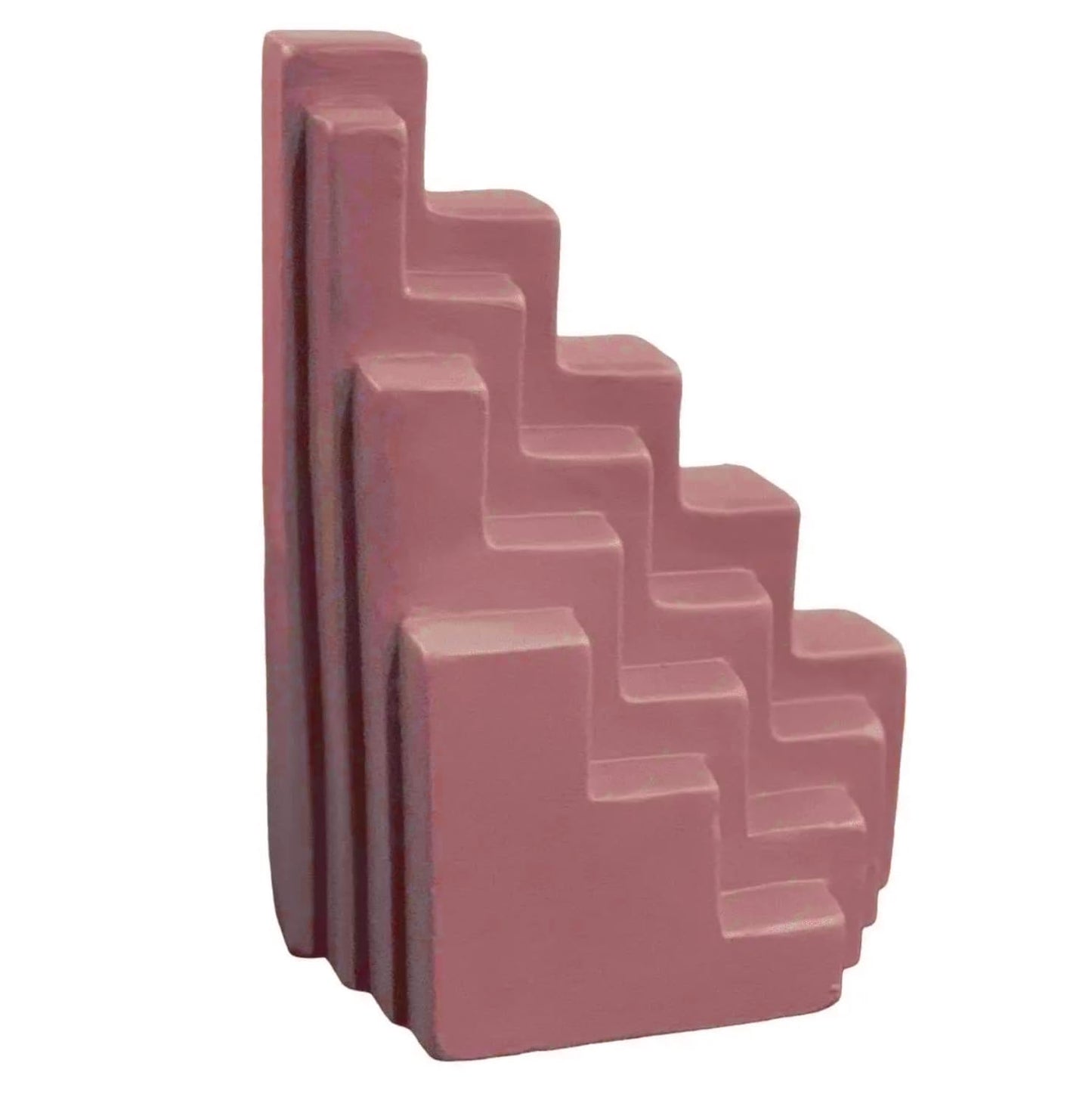 Abstrakte Treppenskulptur, Modernes geometrisches Dekor, minimalistische treppenförmige Statue, dekorative Wohnakzente, skandinavisches Design, Treppenbuchstütze