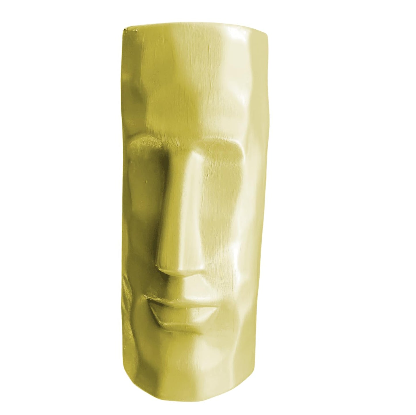 Moai Head Ceramic Vase, Face Ceramic Vase, Moai Head Vase, Face Shape Flowerpot, Polynesian Head Planter, Abstract Sculpture Vase, Face Vase, Moai Vase, Face Flowerpot Vase