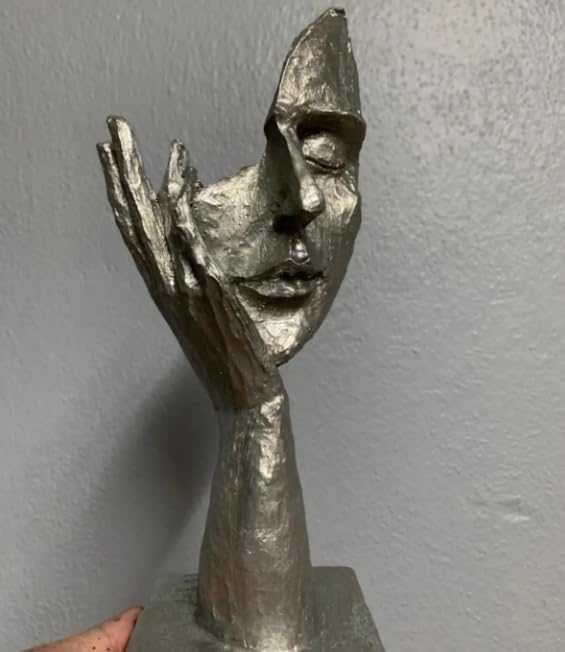 Abstrakte Gesichtsfiguren, Abstrakte Gesichtsskulptur, Hand- und Gesichtsstatue, Geschenk für Kunstliebhaber, Modernes Gesichtsdekor, Moderne Gesichtsskulptur, Moderne Gesichtsstatue, Gesichtsdekor, Gesichtsskulptur