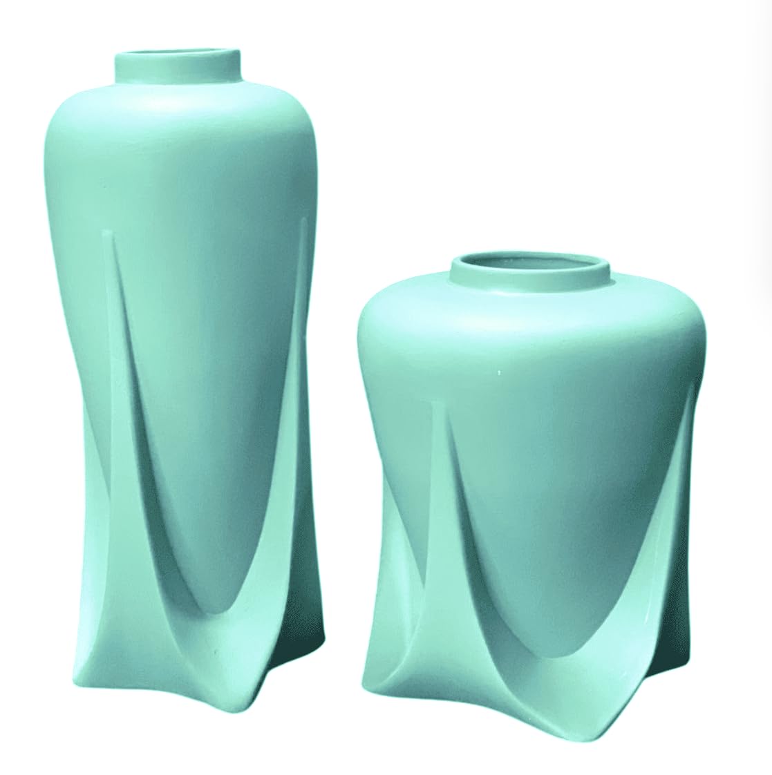 Modern Ceramic Vases Set of 2 or Single Piece, Unique Art Pottery Vase for Table or Shelf Display, Ceramic Modern Vase, Tall Modern Pottery