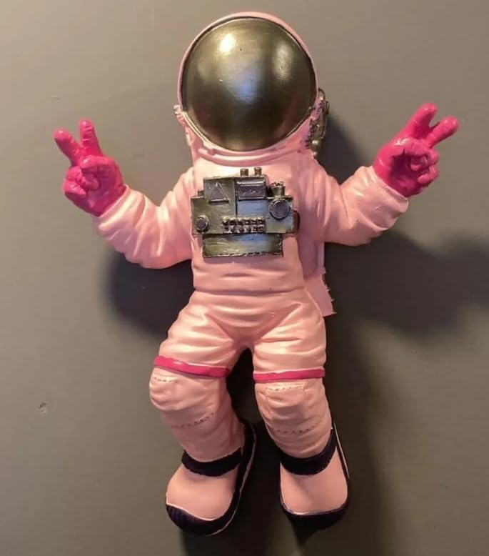 Astronaut Wall Sculpture, Space-themed Wall Decor, Astronaut Decor For Walls, Space Explorer Decorative Figurine, Astronaut Wall Figurine, Astronaut Wall Decor