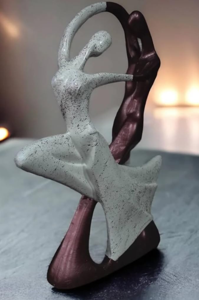 Dancing Couple Statue, Abstract Sculpture, Abstract Couple Figurine, Modern Love Decor, Romantic Gift for Couples, Love Art Decor, Couple Sculpture, Couple Statue