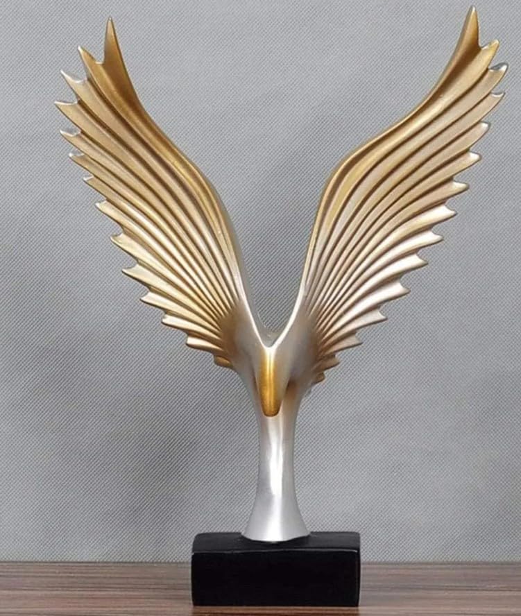 Decorative Abstract Phoenix Statue, Modern Wing Figurine, Home Decor Ornaments, Eagle Statue, Decorative Eagle Showpiece, Eagle Sculpture, Eagle Statue, Eagle Decor