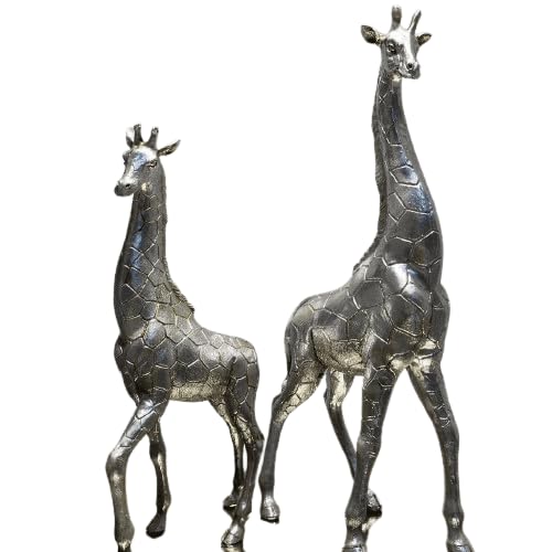 Giraffe Statue Set, African Animal Figurines, Giraffe Decor, Safari Home Decor, Tall Giraffe Sculptures, Wildlife Decor Set, Jungle Decor, Giraffe Sculpture, Giraffe Objects