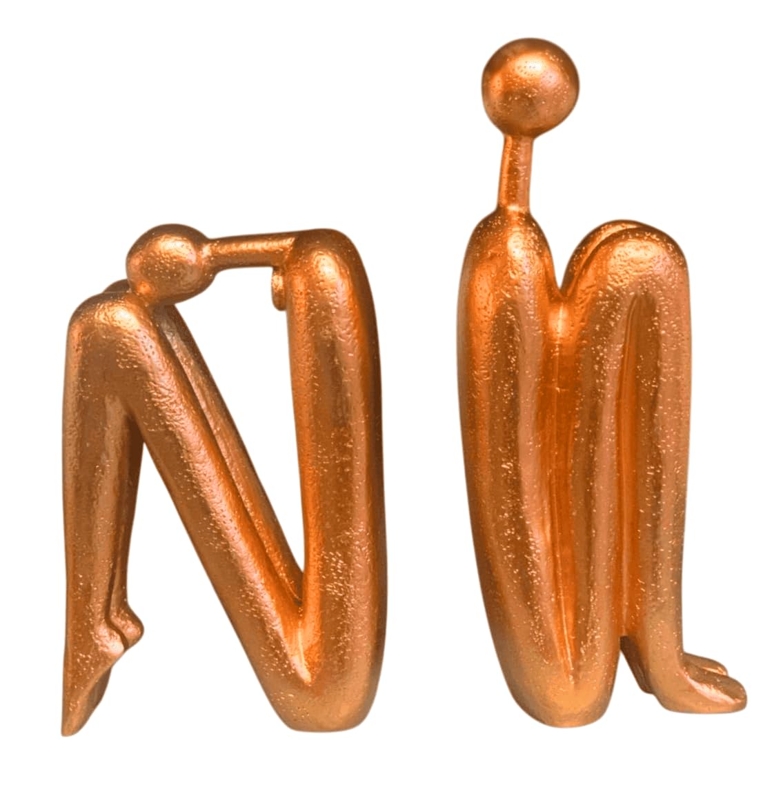 Abstract Bookends Set of 2, Modern Figurines for Shelf or Desk Decor, Abstract Bookends, Modern Bookshelf Decor, Polyester Bookend Set