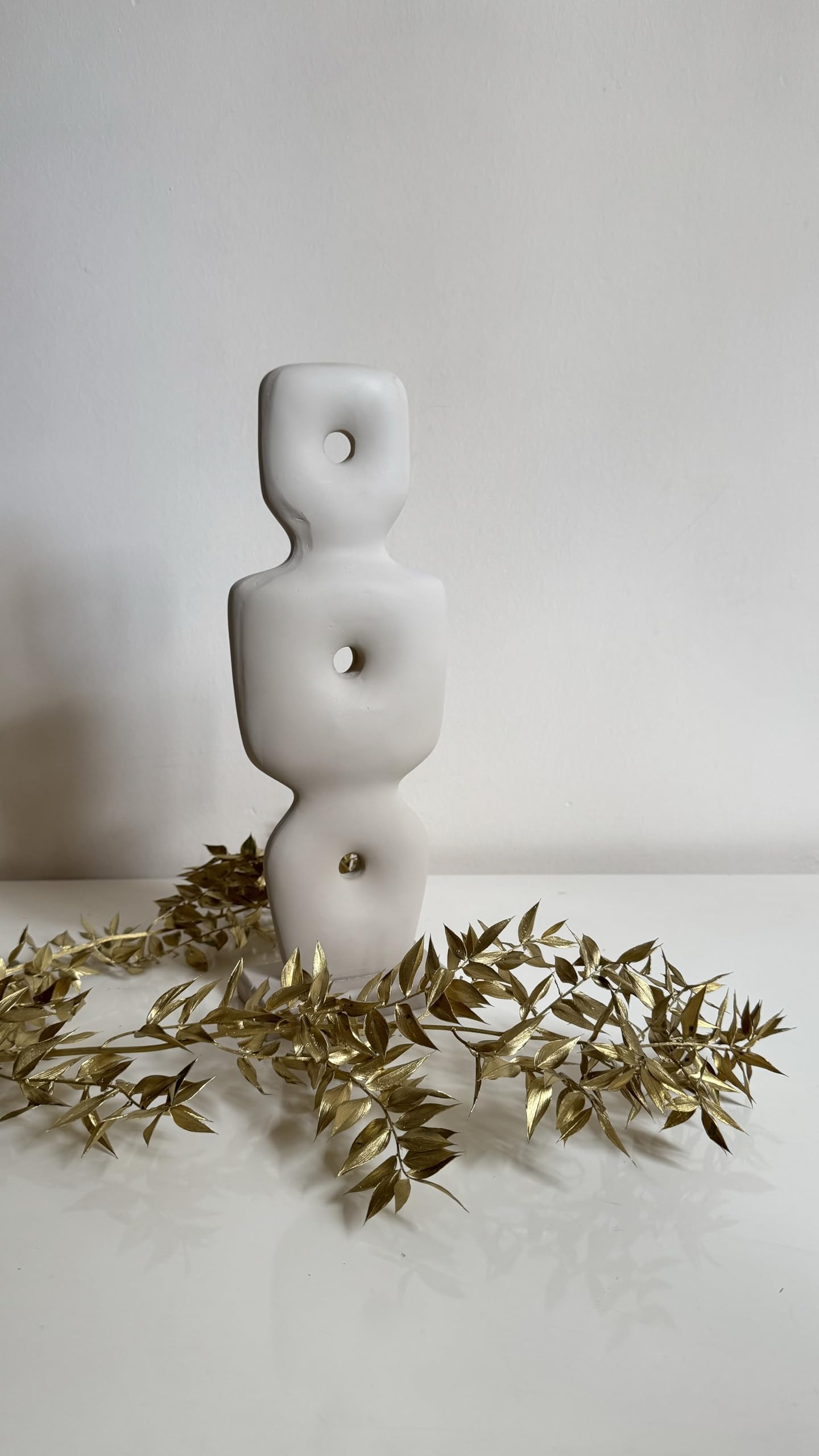 Minimalist Abstract Sculpture, 3 Hole Figurine, Geometric Figure Statue, Abstract Home Decor, Abstract Decor, Abstract Statue, Abstract Sculpture, Abstract Objects