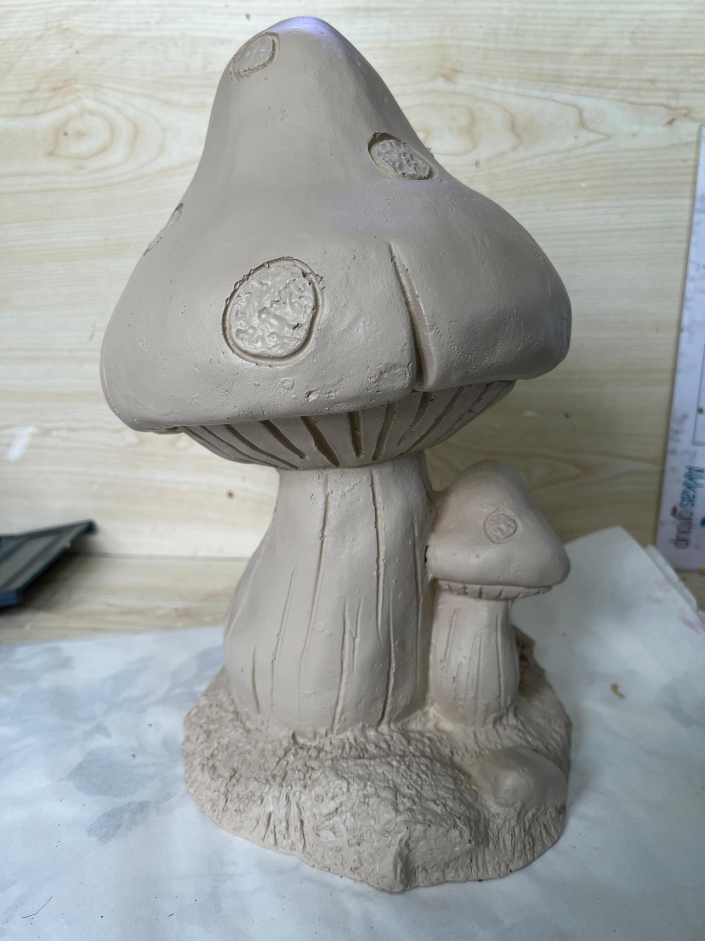 Toadstool Mushroom Figurines Set of 2, Mushroom Home Decor, Toadstool Decor, Whimsical Mushroom Art, Mushroom Figurine Pair, Mushroom Decor