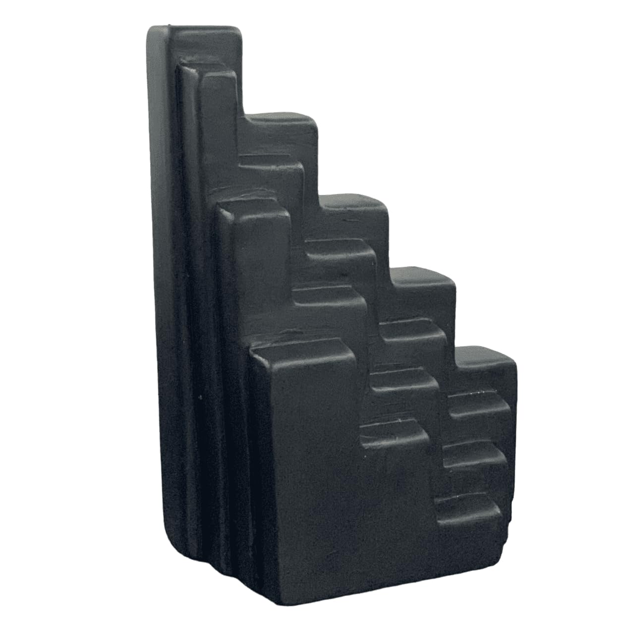 Abstrakte Treppenskulptur, Modernes geometrisches Dekor, minimalistische treppenförmige Statue, dekorative Wohnakzente, skandinavisches Design, Treppenbuchstütze