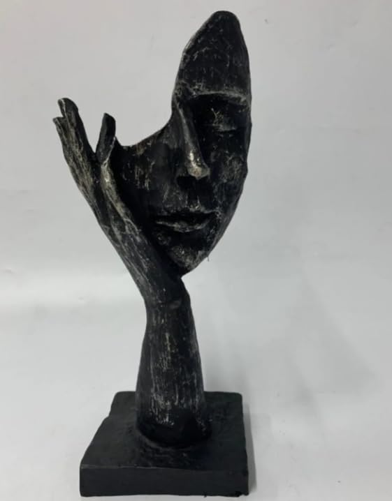 Abstrakte Gesichtsfiguren, Abstrakte Gesichtsskulptur, Hand- und Gesichtsstatue, Geschenk für Kunstliebhaber, Modernes Gesichtsdekor, Moderne Gesichtsskulptur, Moderne Gesichtsstatue, Gesichtsdekor, Gesichtsskulptur