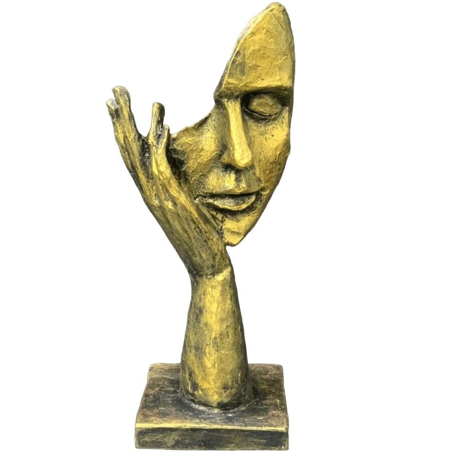 Abstrakte Gesichtsfiguren, Abstrakte Gesichtsskulptur, Hand- und Gesichtsstatue, Geschenk für Kunstliebhaber, Modernes Gesichtsdekor, Moderne Gesichtsskulptur, Moderne Gesichtsstatue, Gesichtsdekor, Gesichtsskulptur