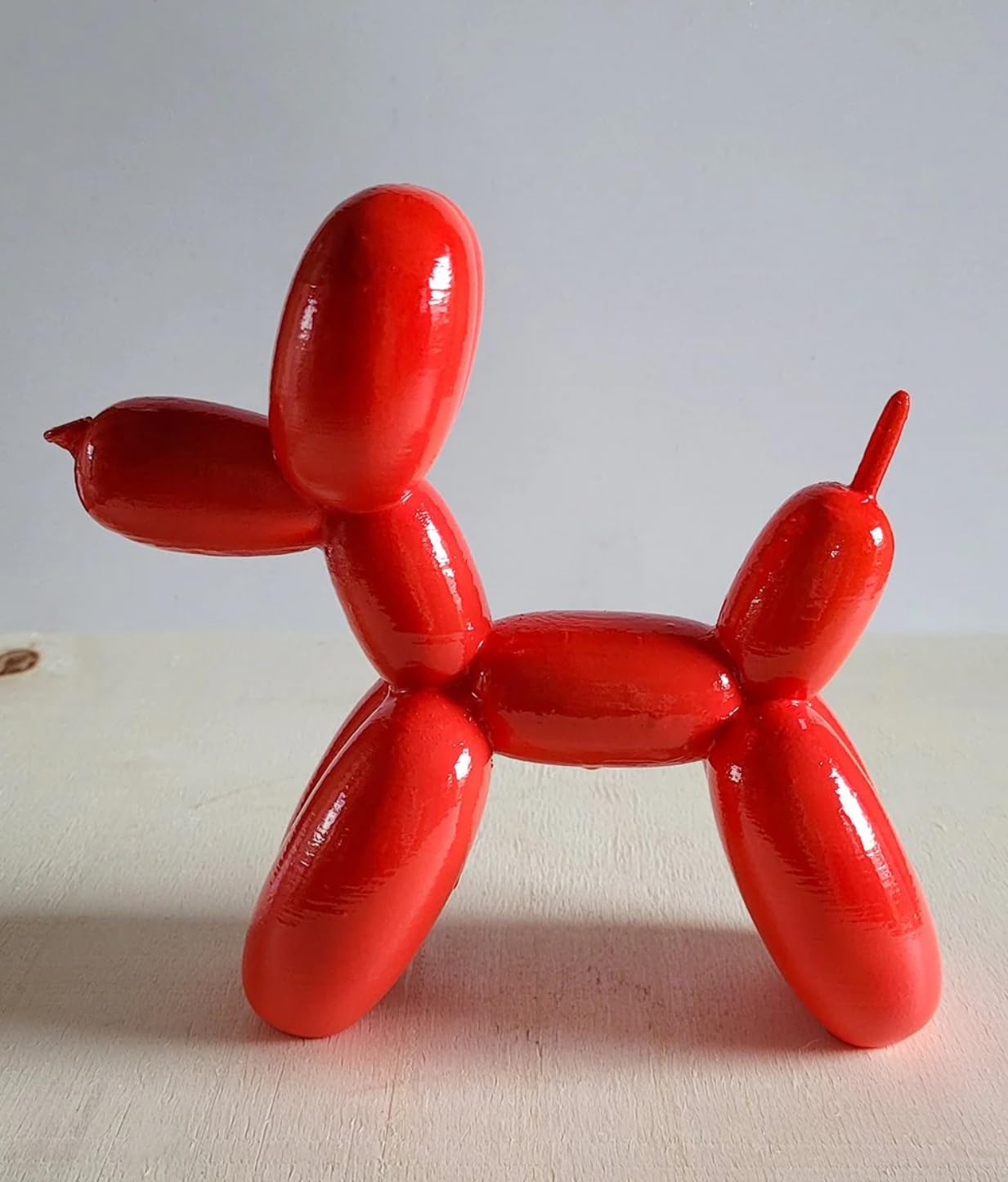 Balloon Dog Statue, Polyester Balloon Dog Figurine, Balloon Puppy Shelf Table Decor, Balloon Puppy Figurine, Balloon Animal Decor
