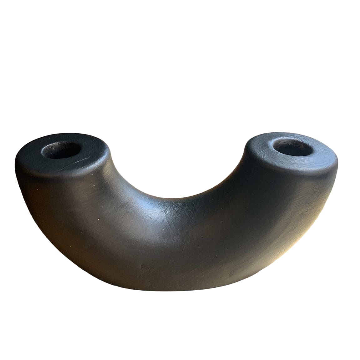 Ceramic U-shaped Sculpture, Handmade Ceramic Decor, Decorative Art Object, Home Accents, Minimalist Tabletop Art Decor, Shaped Sculpture, Shaped Vase, Tabletop Vase