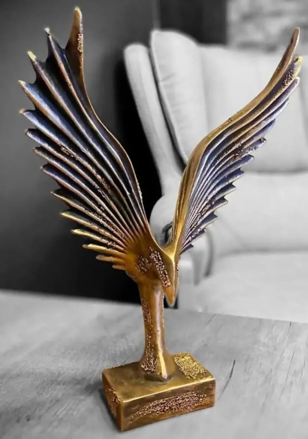Decorative Abstract Phoenix Statue, Modern Wing Figurine, Home Decor Ornaments, Eagle Statue, Decorative Eagle Showpiece, Eagle Sculpture, Eagle Statue, Eagle Decor