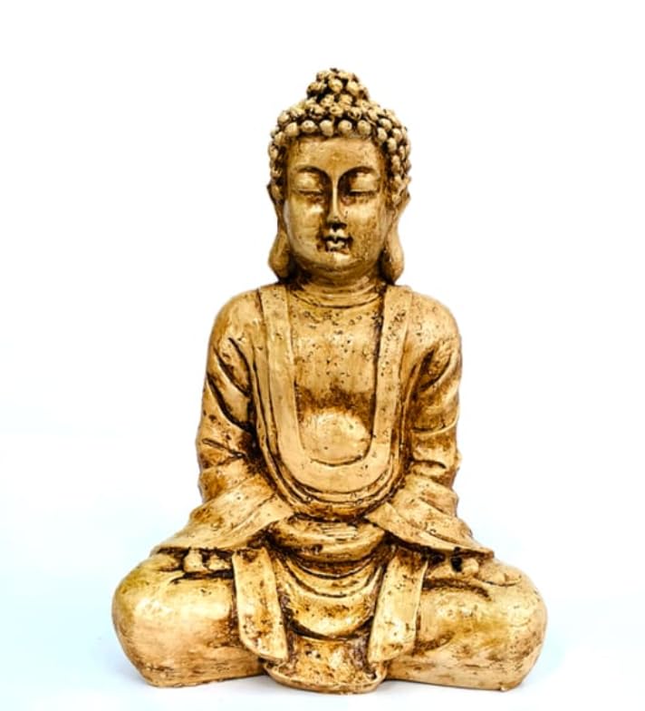 Meditating Buddha Statue, Polyester Buddha Figurine, Small Buddha Sculpture, Buddha Statue in Meditation Pose, Buddha Sculpture