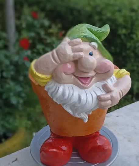 Gnome Plant Pot for Outdoor Garden, Whimsical Garden Planter, Cute Gnome Flower Pot, Gnome Plant Pot, Outdoor Gnome Planter, Cute Flower Pot