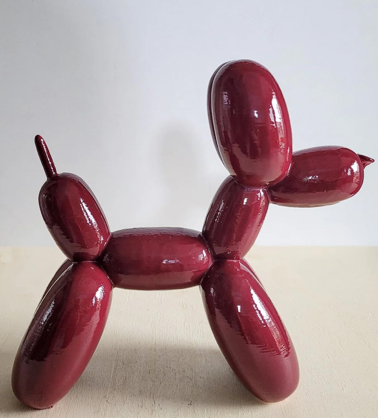 Balloon Dog Statue, Polyester Balloon Dog Figurine, Balloon Puppy Shelf Table Decor, Balloon Puppy Figurine, Balloon Animal Decor