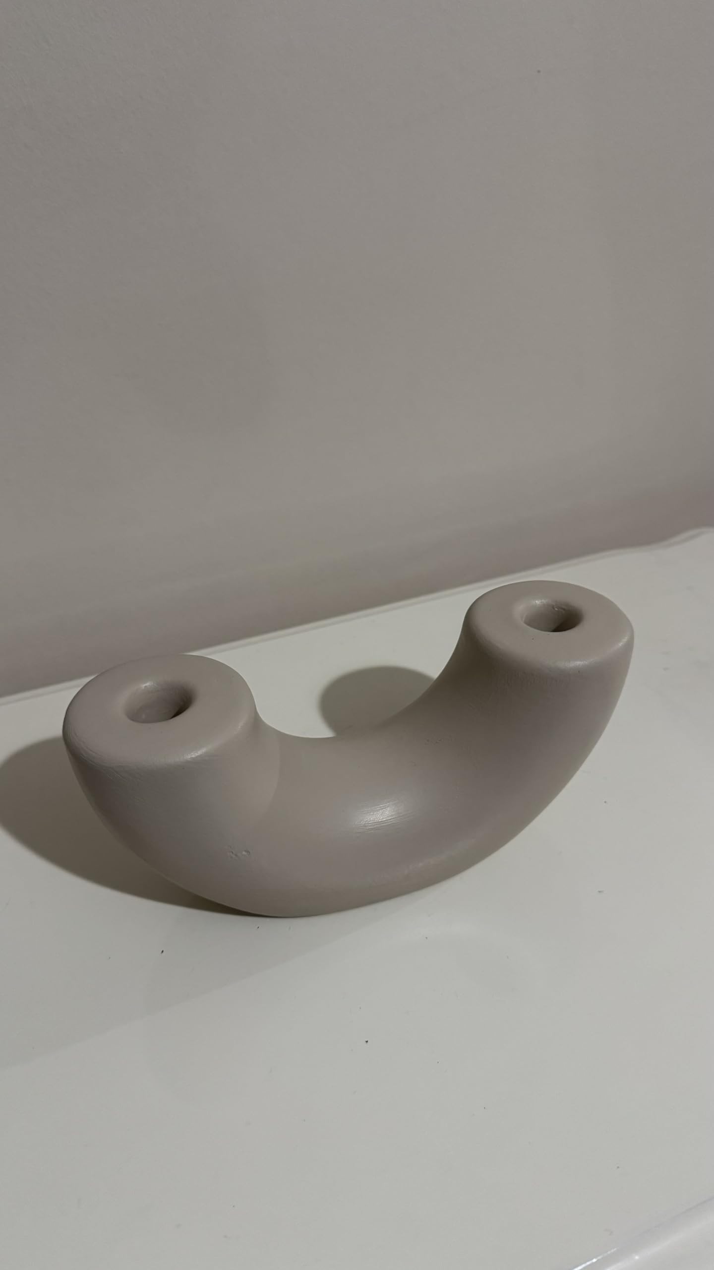 Ceramic U-shaped Sculpture, Handmade Ceramic Decor, Decorative Art Object, Home Accents, Minimalist Tabletop Art Decor, Shaped Sculpture, Shaped Vase, Tabletop Vase